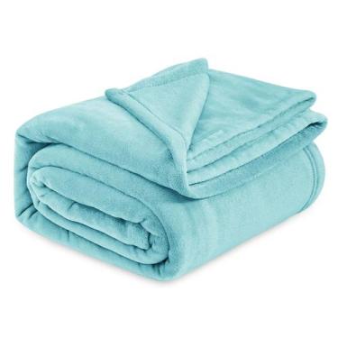 Imagem de Cobertor Bedsure Fleece King Size - Macio e Aveludado - 275x230cm - Az