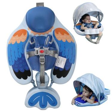 Imagem de Boia de Piscina Infantil Mambobaby - Não Inflável com Dossel UPF 50+