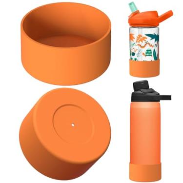 Imagem de Linkidea Pacote com 2 botas de garrafa de água compatíveis com CamelBak Eddy+ 567 g/740 ml, Chute Mag 567 g/740 ml, tampa de transporte, protetor de silicone antiderrapante inferior de garrafa