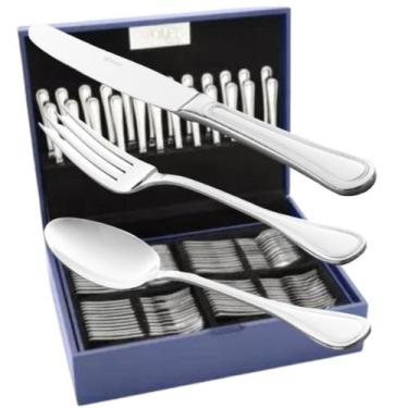 Imagem de Faqueiro  Avalon de Aço Inox com Estojo 101 pcs Wolff