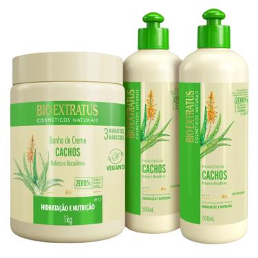Imagem de Kit Bio Extratus Cachos Banho de Creme 1Kg + 2 Finalizadores 500mL/g