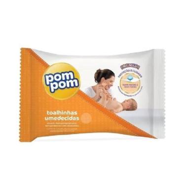 Imagem de Toalhas Umedecidas Pompom Prot/Cuidado pacote C/46 unidades
