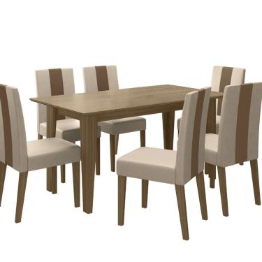 Imagem de Mesa de Jantar Liz 6 Lugares com Cadeira Linea