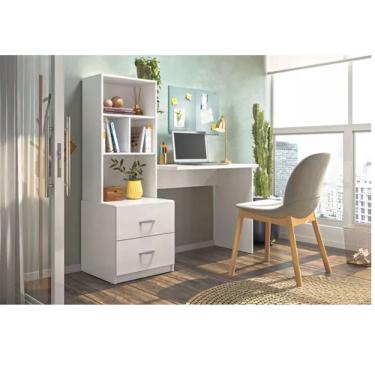 Imagem de Escrivaninha Cristal Para Quarto Com 3 Nincho - Peternella