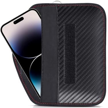 Imagem de Auttoop Capa para celular antirastreamento, bolsa RFID Faraday, bloqueio de sinal, entrada sem chave, chaves de carro, bolsa Faraday para chaves de carro, cartões de celular