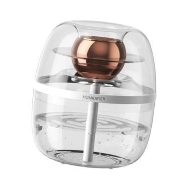 Imagem de IEUDNS Umidificador de ar pessoal Bico duplo de umidificador fácil de limpar silencioso com umidificador de névoa legal leve e leve para a casa da mesa, Branco