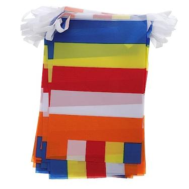 Imagem de KONTONTY Bandeiras de oração budista, faixa de cinco cores para decoração de templo, jardim ao ar livre e altar, bandeiras tradicionais de meditação budista para atmosfera espiritual