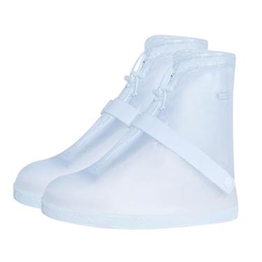 Imagem de Colaxi Capas impermeáveis ​​para sapatos, galochas, botas de chuva, protetores de calçados reutilizáveis ​​para mulheres e homens, ciclismo, acampamento,