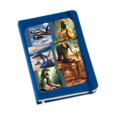 Imagem de Caderneta de anotação Tralalelo tralala crocodile bombardini tum tum rahur pattapim mini moleskine capa dura caderno