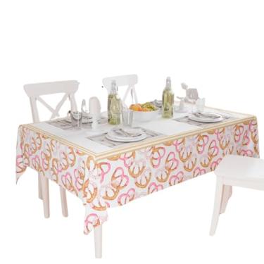 Imagem de Toalha de Mesa Retangular Branca 4 a 6 lugares 1,35 x 1,90 Poliester Estampa Doce Docinho Bretzke