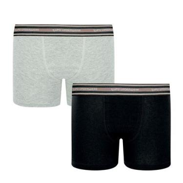 Imagem de Kit 2 cuecas Box Lupo Infantil Algodão 00141, Pm, G
