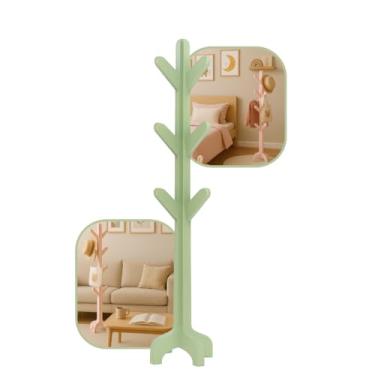 Imagem de Mancebo Cabideiro 12 Ganchos Madeira Laqueado Quarto Chão VERDE CHÁ