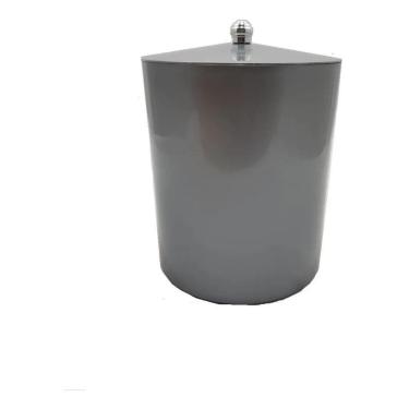 Imagem de Lixeira Colorida Cozinha Escritorio Banheiro 5L - Cinza
