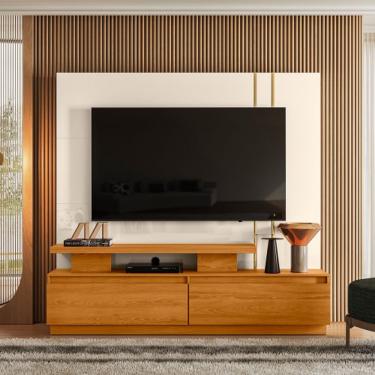 Imagem de Home Theater New Apolo Cinamomo/Off White – Madetec Móveis
