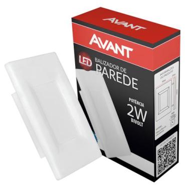 Imagem de Balizador Led Embutir Elegance Branco 4x2 2W Bivolt Avant, BRANCO-FRIO