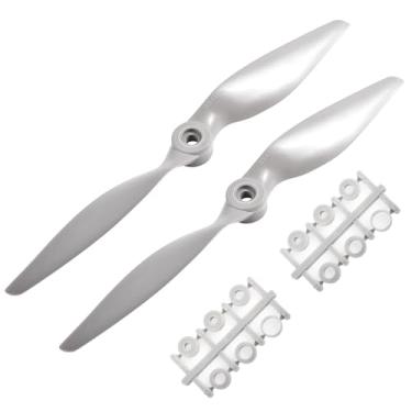 Imagem de FOCMKEAS 2 Pcs 8040 8×4" Propeller Prop,Remote Control Propeller,Rc Quadcopter Propellers,Gray Nylon Drone Propellers for Stunt Planes Gliders Flying Wings Delta Wings Drones