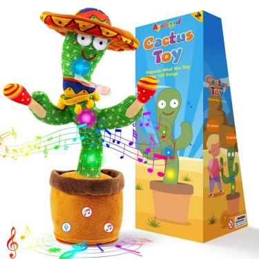 Imagem de Dancing Talking Cactus Toy Ayeboovi Sunny Cactus com 120 músicas