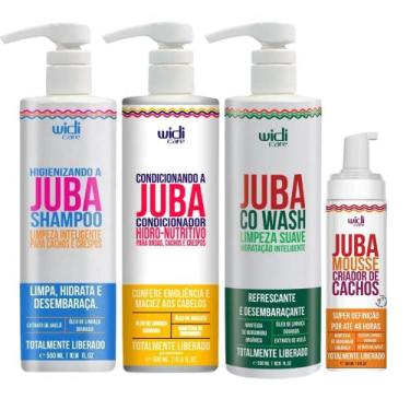 Imagem de Kit Juba Mousse Shampoo Condicionador e Co Wash Widi Care