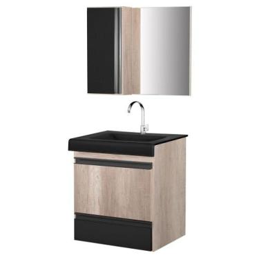 Imagem de Gabinete de Banheiro com Espelheiro Kit Natal 50cm - Boatto Móveis , B