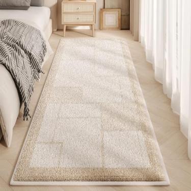 Imagem de Tapetes estilo creme para sala de estar, decoração minimalista de quarto, tapete de cabeceira grosso e macio (200x250 cm/E)