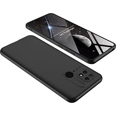 Imagem de Capa Capinha 360 Fosca Para Xiaomi Redmi 10c Com Tela de 6.71 Case Fosca Anti Impacto Premium (Toda preta)