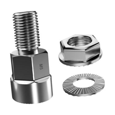 Imagem de menolana Parafuso de extensão de cabeça de tração de bicicleta Conector de reboque de bicicleta Acessórios Peças de reposição Adaptador de embreagem de reboque, M5