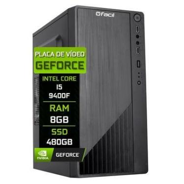 Imagem de Computador Fácil Intel Core i5 9400f,  8GB DDR4, Geforce Nvidia 1GB, SSD 480GB