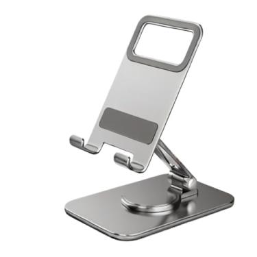 Imagem de TAYEEN Suporte de mesa premium ajustável de 360° para telefones e tablets – dobrável, suporte ergonômico com vários ângulos e ajuste de altura, design antiderrapante para dispositivos de 10 a 12