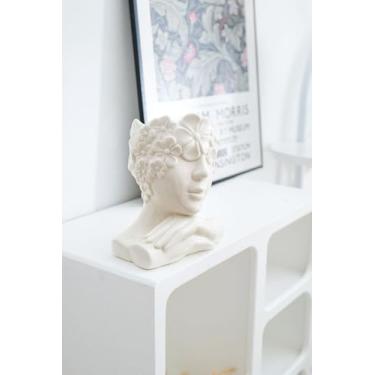 Imagem de Ornamentos decorativos de cerâmica, armazenamento multifuncional, vasos domésticos e arranjos de flores, adequado para restaurantes, escritórios, estantes de livros (Hope)