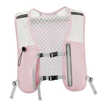 Imagem de Dynwave Mochila de hidratação, colete de corrida, alças ajustáveis, bolsa esportiva respirável, mochila de corrida para caminhadas, corridas, passeios e, Rosa