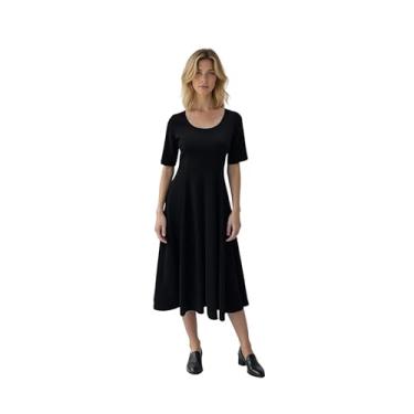 Imagem de Star Vixen Vestido feminino longo Fit'n'Flare de 114 cm, Preto, GG