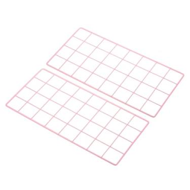 Imagem de PATIKIL Painel de grade de arame de 40,6 cm x 20,3 cm, pacote com 2 quadros de fotos, fotos, painéis de grade, organizador de pendurar na parede, painel decorativo para casa, escritório, casamento