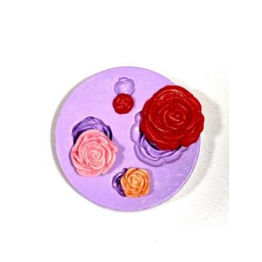 Imagem de Molde de silicone rosas para decorar f149 - CM