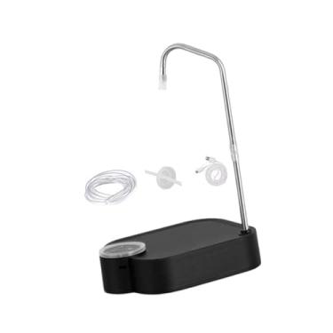 Imagem de predolo Dispensador de água de mesa, universal, de, fácil de usar, bomba elétrica para garrafa de água, portátil, para camping, casa, cabeceira, Preto