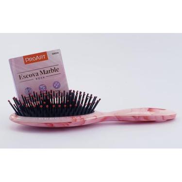 Imagem de Escova Marble Rosa Oval ProArt