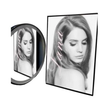 Imagem de Pôster Preto E Rosa De Lana Del Rey, Adesivo Artístico À Prova d'Água 