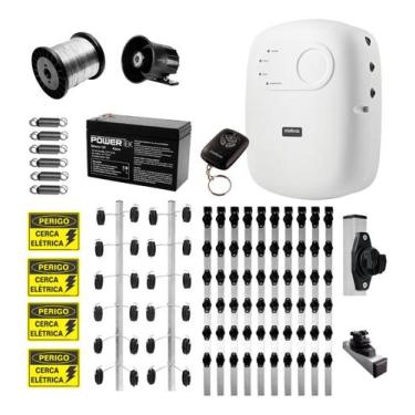 Imagem de Kit Cerca Elétrica Completo com Central de Choque para 35 Metros - Has