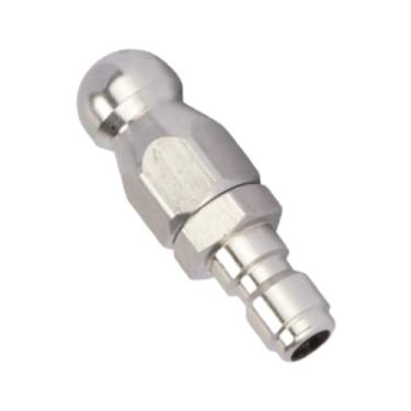 Imagem de Baoblaze Conector rápido para cabeça de bico de esgoto de lavadora de alta pressão, instalação simples, conector rápido de 1/4" para mangueira de drenagem