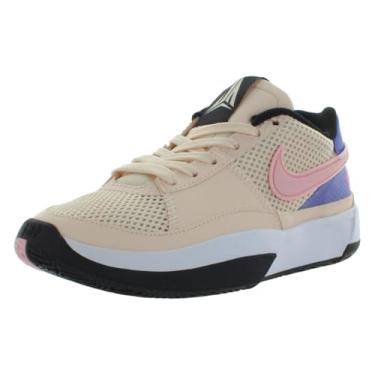 Imagem de Nike Tênis de basquete infantil unissex Nike Ja 1, Gelo de goiaba/branco/preto/rosa macio médio, 20