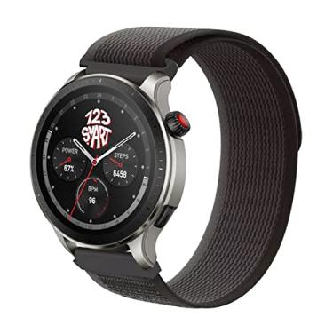 Imagem de Pulseira de Nylon Auto Aderente 22mm Marca 123Smart Compativel com GTR 4 A2166 Stratos 3 A1929 Stratos 2 2s GTR 3 PRO A2040 GTR 3 A1971 GTR 2e A2023 GTR 2 A1952 GTR 47mm A1902 Pace a1612