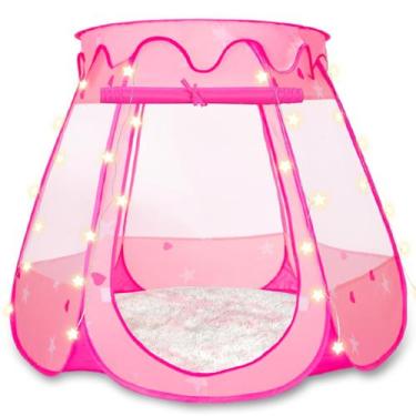 Imagem de Play Tent Volscity Princess Castle com tapete e luzes para meninas