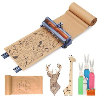 Imagem de Ortur Gravador e cortador a laser F10 10W (10.000 mW) com alimentador de transportador automático, artesanato longo de 118 polegadas, velocidade de 20000 mm/min, gravador a laser classe 4 para madeira