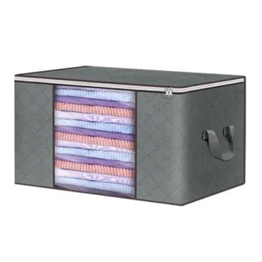 Imagem de Sacos Organizador Multiuso Anti Mofo Dobrável Edredom Cobertores Roupas de Banho Cama Travesseiros