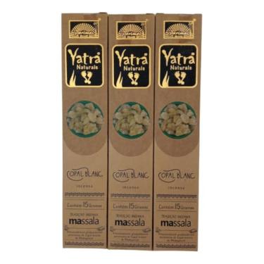 Imagem de Incenso Parimal Massala Naturals Yatra Copal Branco 3 Caixas