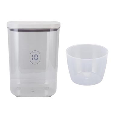 Imagem de Zerodis 10L Recipiente de Armazenamento de Alimentos para Animais de Estimação de 10L, Umidade Plástica e Banda de Vedação de Comida de Gato à Prova de Cachorro Com Copo Medidor