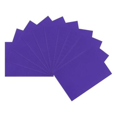 Imagem de uxcell 10 folhas de papel de papelão ondulado, azul marinho, 35,5 x 25,4 cm, para projetos de artesanato e bricolage