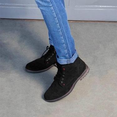 Imagem de Bota Masculina Casual Coturno Confortável Leve Macio Resistente Antiderrapante Dia A Dia-Masculino