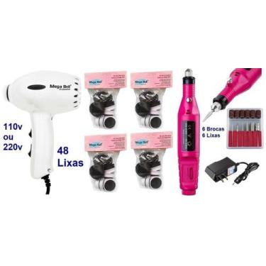 Imagem de Pedicuro Elétrico Compact Esfoliador para os Pés Branco + 48 Lixas + L