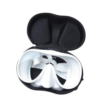 Imagem de simhoa Máscara de Faciving Máscara Vicamentos de natação com ampla vista anti nevoeiro ergonômico Óculos máscara de mergulho para fotografia de praia, Branco