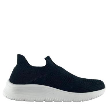 Imagem de Tênis Beira Rio Feminino Calce Fácil Em Tecido Preto 4332101, Preto, 3